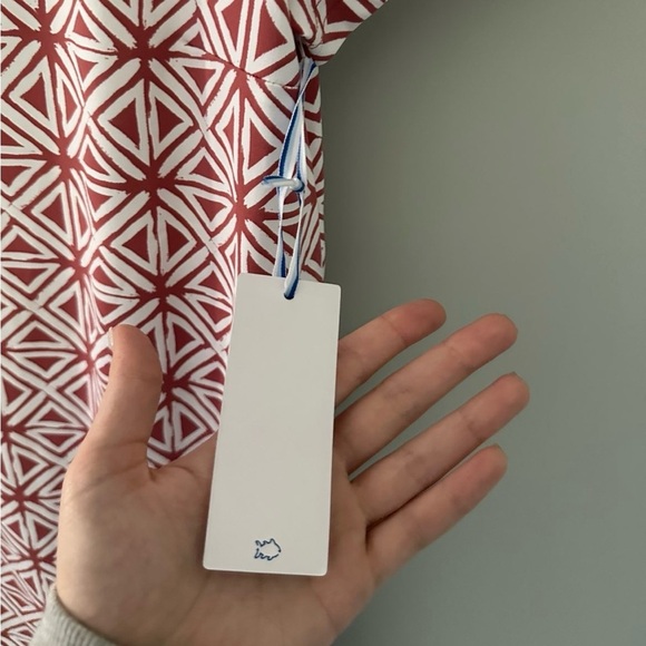 Southern Tide-Women's Chanelle Performance Geo Dress-Dusty Coral-size M-NWT - Picture 7 of 11